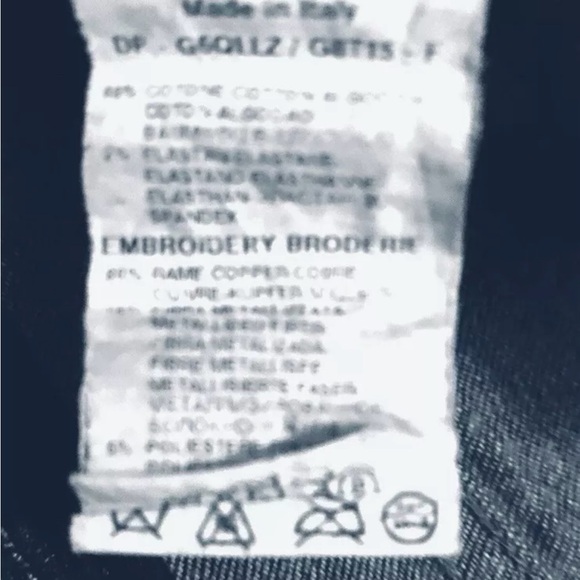 DOLCE & GABBANA Men’s Runway Jeans Metallic embroidery Crown & Bee US 30 - Picture 9 of 13